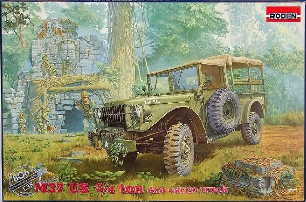 RODEN PLASTIC MODELS 806 1:35 Dodge M37 3/4-Ton 4x4 Cargo Truck