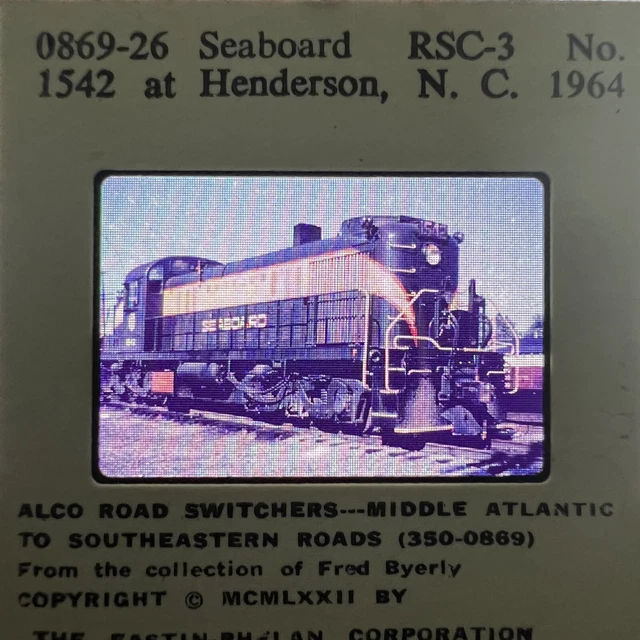 0869-26 Seaboard RSC-3 No. 1542 at Henderson, N. C. 1964