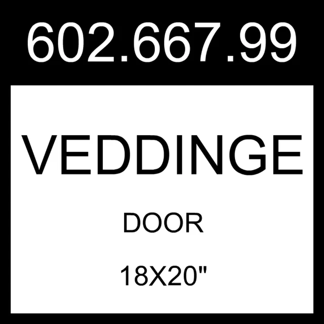 Puerta IKEA VEDDINGE blanca 18x20" 602.667.99