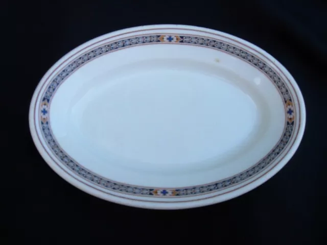 Pennsylvania Railroad Purple Laurel Oval Platter Backstamped Scammell