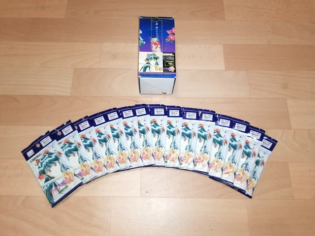 rare display de 15 boosters sakura wars 2 trading collection 1998 made in japan