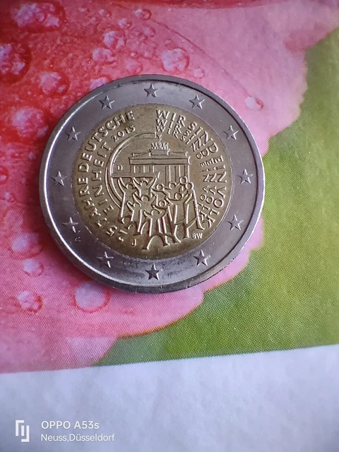 2 Euro Münze Wir Sind Ein Volk Wert 2 EURO MÜNZE SW Wir sind ein Volk 25 Jahre deutsche Einheit 2015 EUR