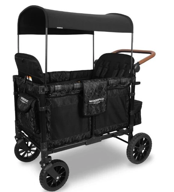 Wonderfold Wagon W4 Luxe 4 Seater Folding Stroller Black Camo NEW