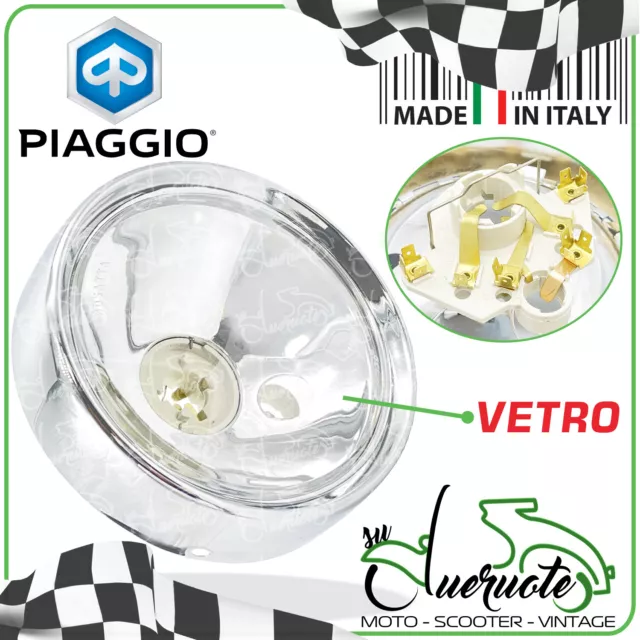 Faro Fanale Anteriore Luce Lampadina Alogeno Vespa Gtr Ts Sprint Veloce Rally