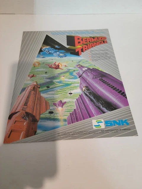 Flyer  SNK,BERMUDA TRIANGLE  Arcade Video Game advertisement original see pic