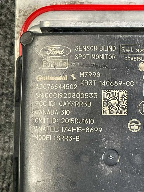 FORD RANGER 🔧 Rear Right Blind-Spot Radar Module KB3T-14C689CC OEM $187 ...