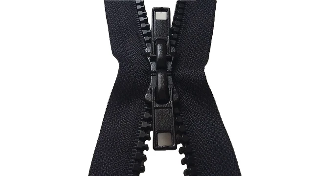 Fermetures Éclair Plusieurs couleurs et tailles au choix - MAILLE 5 mm - A Glissière Plastique A Zipper Ouvrable Séparable - Largeur 3 cm. (rouge, 40 cm