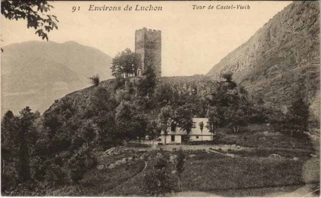 CPA Env. de LUCHON - Tour de Castel-Vielh (142708)