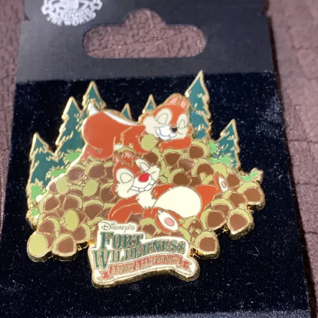 Disney Pin 59115 WDW Fort Wilderness Resort & Campground Chip and Dale 2008 2