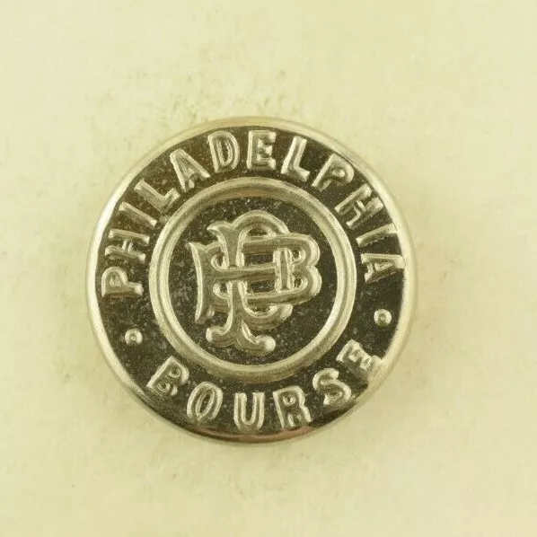 1890s-1900s Bourse Exchange Building Philadelphia Employee Uniform Button B20