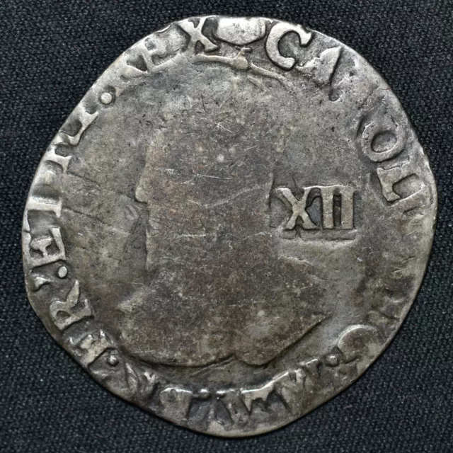 Charles I 1625-49, Shilling, Tower Mint, Group D, mm Tun, S.2791, N.2225