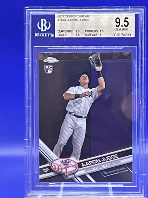 Aaron Judge Rookie Card 2017 Topps Chrome #169 BGS 9.5 Yankees