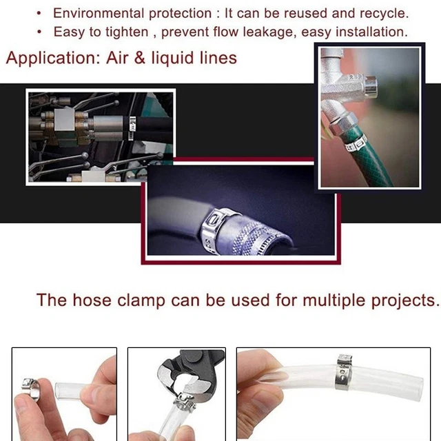 Clip Per Tubi PPR A U - Morsetti In Plastica Bianca - Misure 16/20/25/32 Mm - Lotto Multiplo