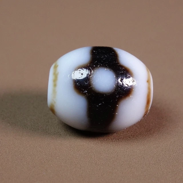 Darlow Tibetan DZI Beads Old Agate Lucky 3 Eye Totem Amulet Pendant GZI #003