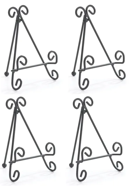 ~~Four (4) Metal Scroll Design Easel Stand~Small Plate Display~~