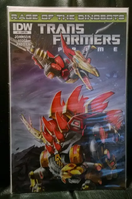 Transformers Prime: Rage of the Dinobots #2 Nick Roche RI A 1:10 NM IDW Comics