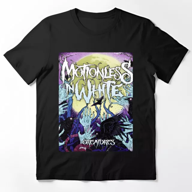 New Motionless In White Creatures Album Country Music Cotton Black T-Shirt