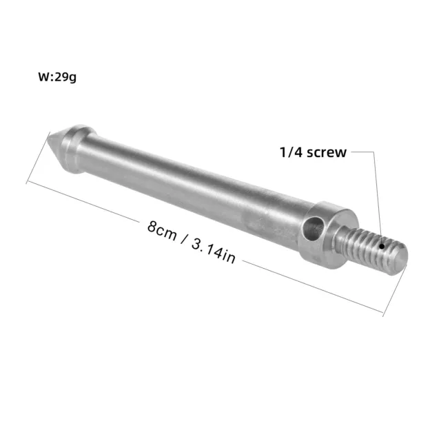 Selens 1/4" Screw Tripod Monopod Steel Spike Long Feet for Gitzo Benro Stand 3