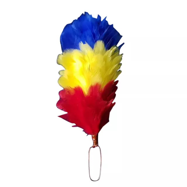 Glengarry Cap Feather Hackle 6"/Balmoral Hats Plume Hackle Red, Yellow, Blue