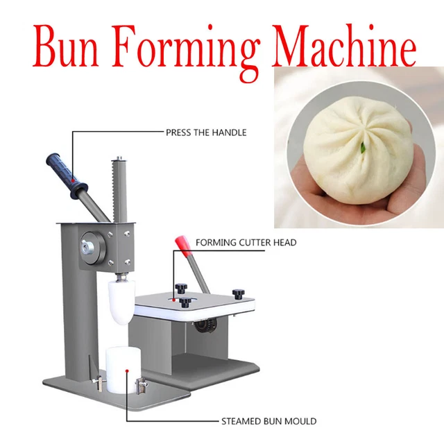 Manual Steamed Bun Forming Machine Baozi Making Machine Stainless Steel Housing