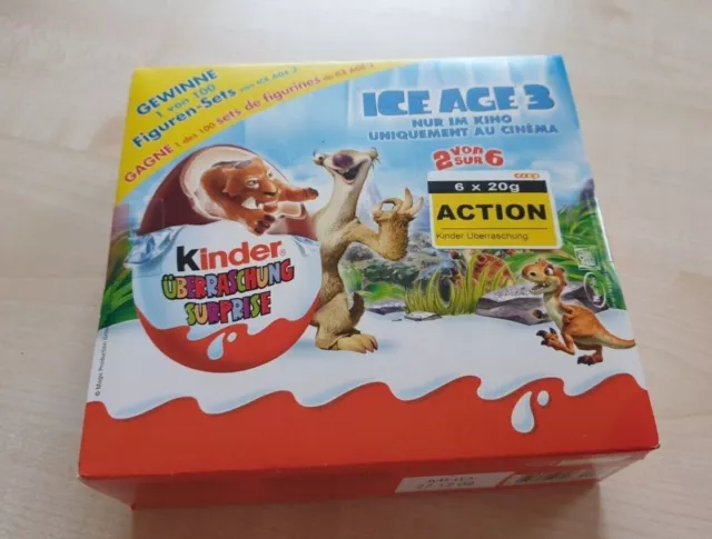 Ferrero 2 X 3-er Pack ICE AGE 3 !!! BeNeLux 2009 !!1 OVP !!!