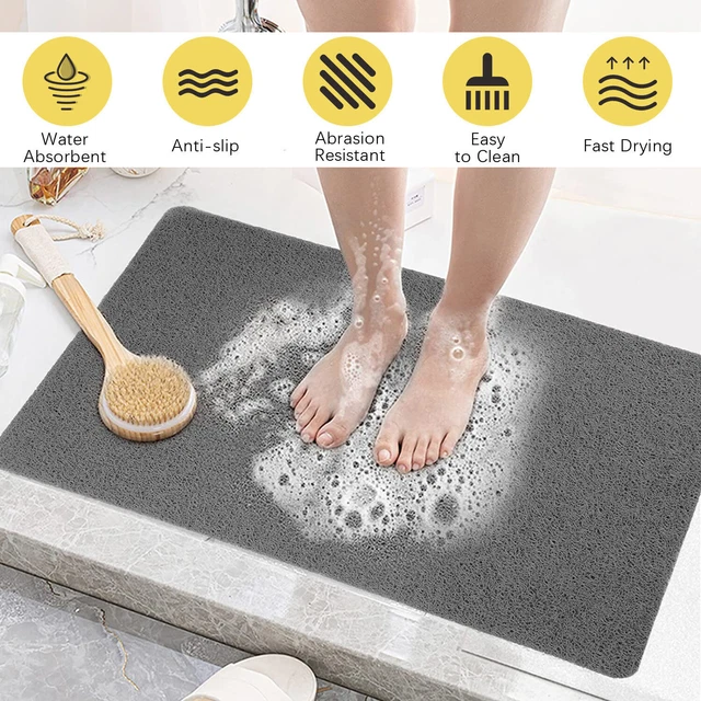 Tappetino doccia antiscivolo tappetino vasca da bagno PVC Luffa tappetino da bagno morbido tappetino antiscivolo