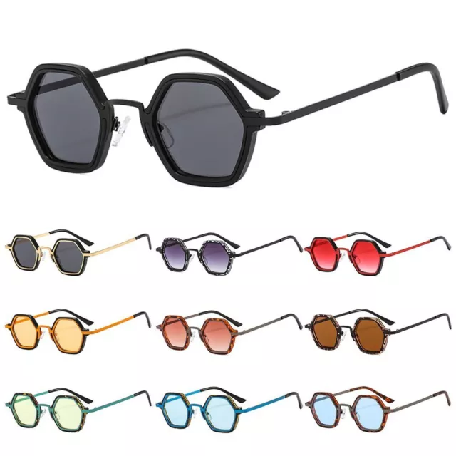 UV400 Protection Small Polygonal Sunglasses  for Women & Men