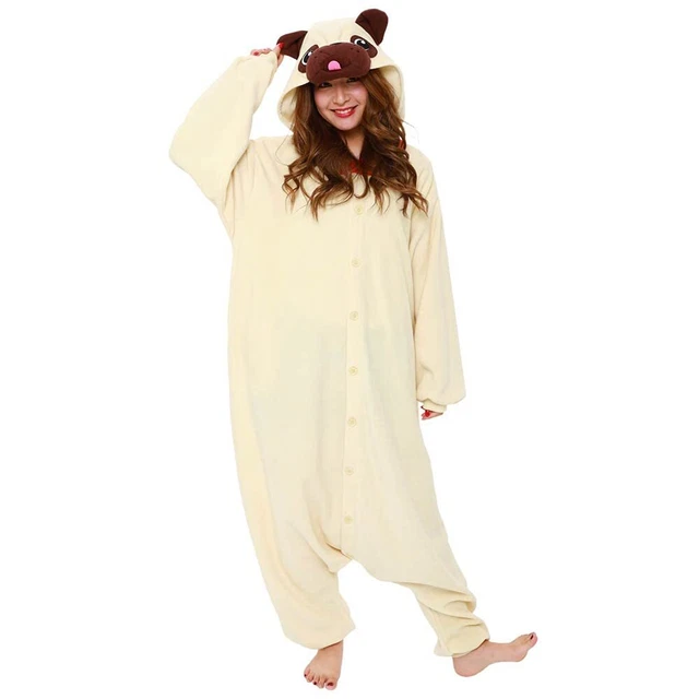 SAZAC Fleece Kigurumi Pug 2751