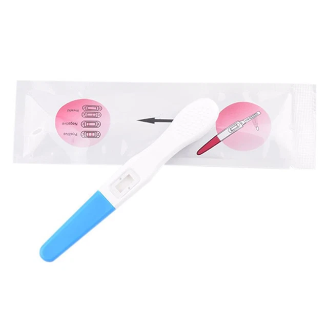 Tiras de detección de HCG para prueba de embarazo temprano pluma de diagnóstico vitro para mujer adulta