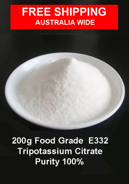 200g   Food Grade Tripotassium Citrate E332  known as Potassium Citrate