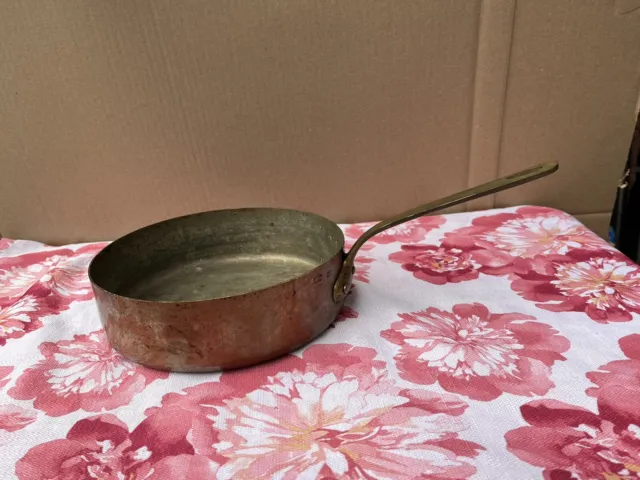 Williams Sonoma Stamped French Copper Sauté Sauce Pan Pot