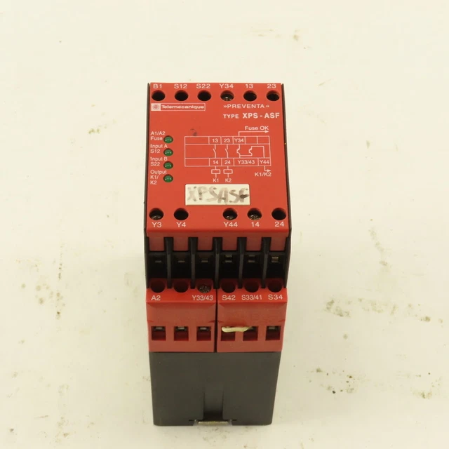 TELEMECANIQUE XPS-ASF 2 Channel Safety Relay 24VAC £49.16 - PicClick UK