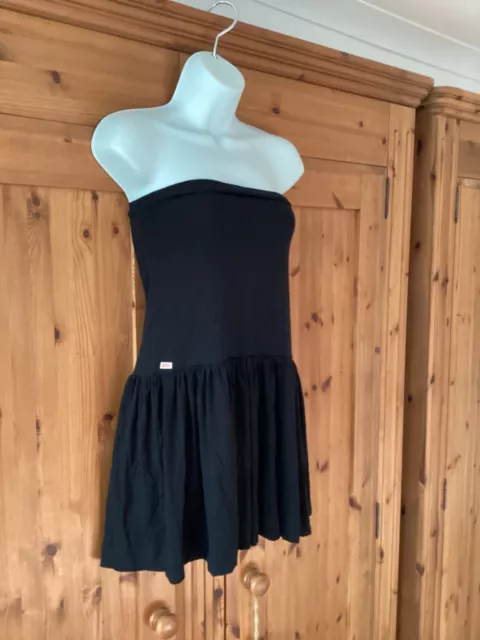 Miss 60 Black boob tube long top size small