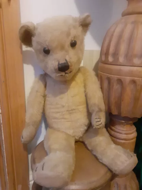 Antique 1930s/40s Chiltern English traditional Jointed large Mohair Teddy Bear