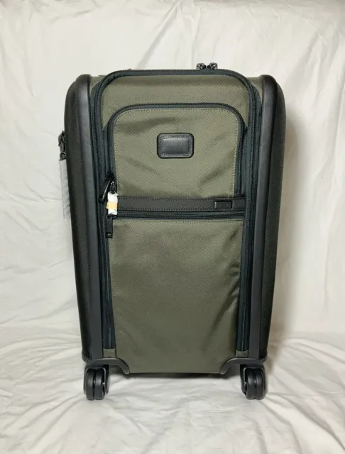Tumi International Dual Access 4 wheeled carry-on Alpha Green Suitcase Travel