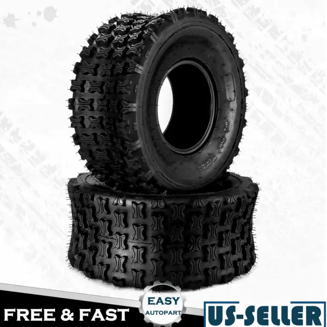 US Tire Set of 2 22x10-9 22x10x9 Quad ATV All Terrain AT 6 Ply Tires A027 by KAC
