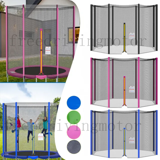 Sicherheitsnetz Fangnetz Netz für 6/8 Netzstangen des Trampolin 244 bis 427 cm