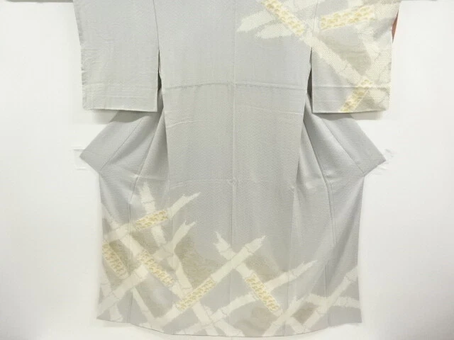 37562# Japanese Kimono / Antique Kimono / Embroidery / Shibori / Pine & Bamb