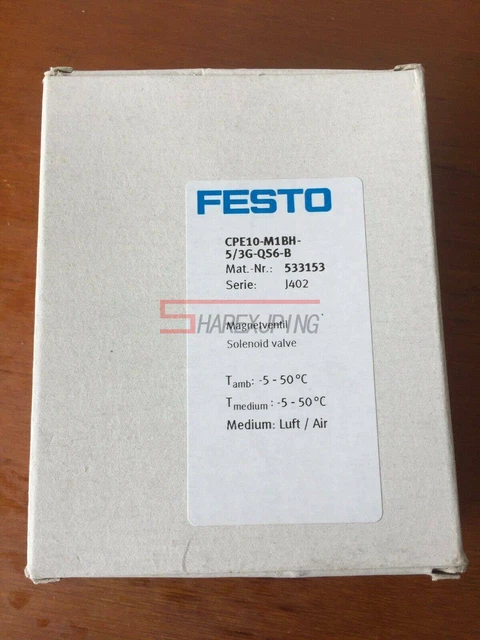 1PC FESTO solenoid valve CPE10-M1BH-5/3G-QS6-B 533153 NEW