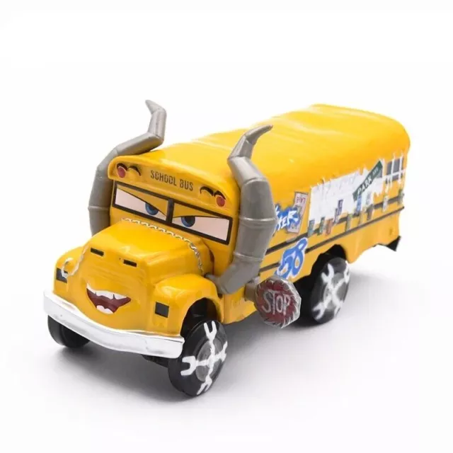 Disney Pixar Cars Miss Fritter School Bus Pixar Cars Metal Toy Car For Boy Gift