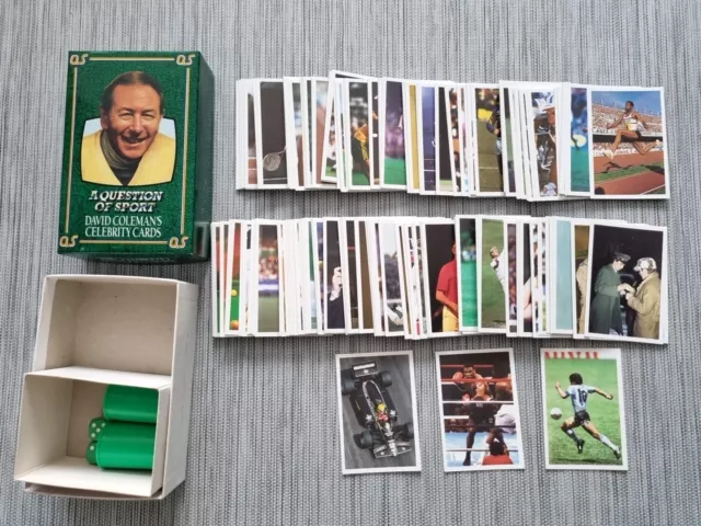 A Question Of Sport 1986 Board Game Photo Card Pack Tyson Maradona Senna Rare