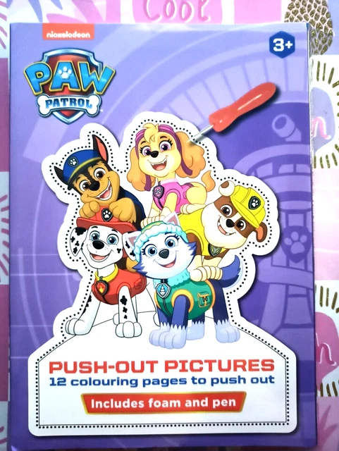 Mal- und Prickel-Block PAW PATROL mit Prickelnadel für Kinder, Malen Basteln