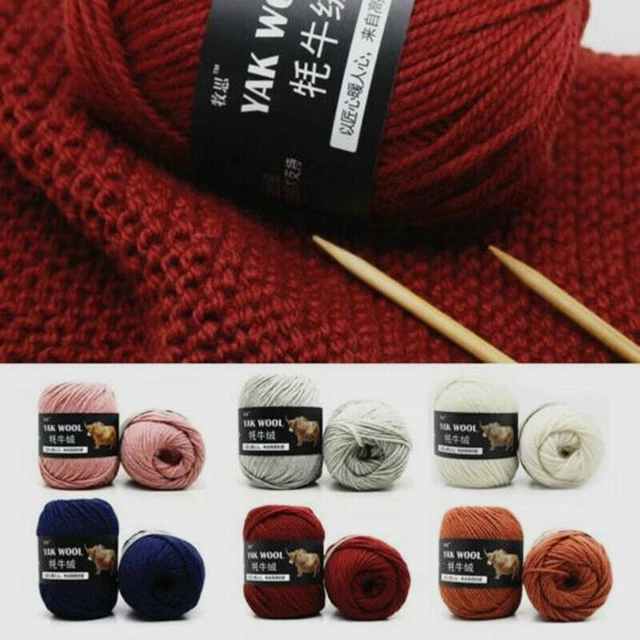 1000g Strickwolle Yak Wolle Cashmere Chunky Garn Crochet Soft Baby Baumwolle HOT