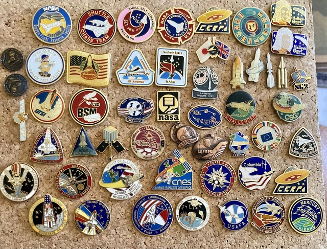 LOT DE 54 Pins NASA Ariane Fusée Espace Satellites Pin Nasa Collector ...