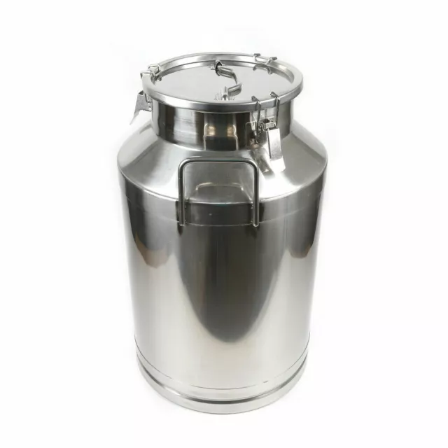 60L Milk Can Wine Pail Bucket Jug Storage Tank Canister Stainless 380mm Diameter
