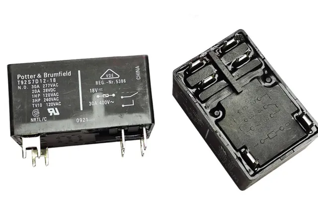 1PC T92S7D12-18 18VDC  Electromagnetic  Relay  30A  6Pins