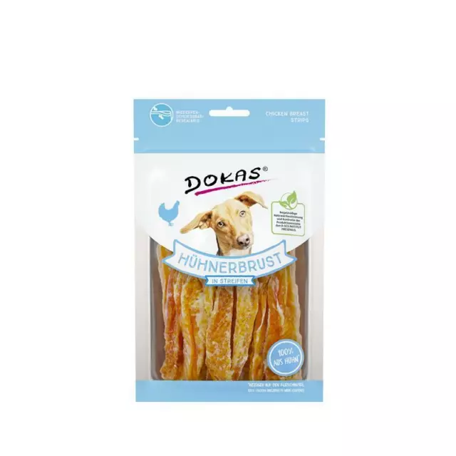 Dokas Dog Pechuga de Pollo En Rayas 11 X 70g ( 46,62€/ KG)