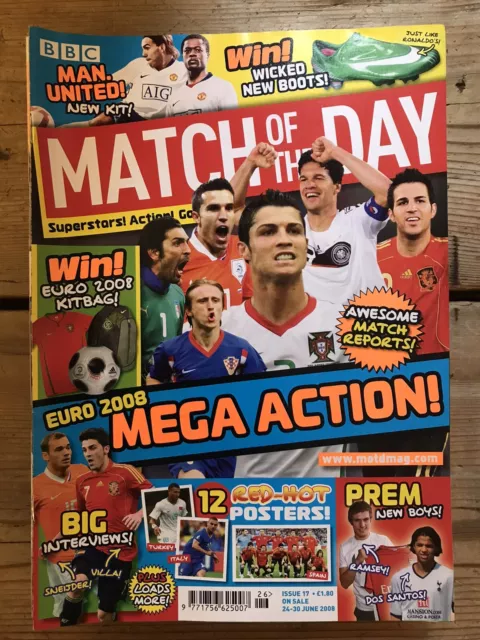 Match of the Day Magazine #17 24-30 June 2008 (RARE SEVENTEENTH EVER ISSUE!)