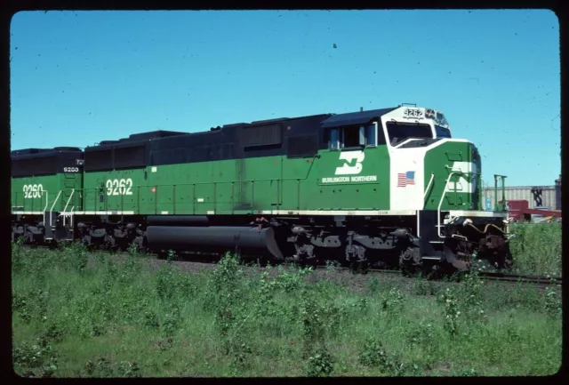 Original Rail Slide - BN Burlington Northern 9262 Superior WI 6-16-1991