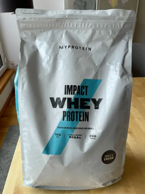 Myprotein Impact Whey Protein 5Kg Cookies und Cream, 1er Pack (1 x 5000 g) Natur